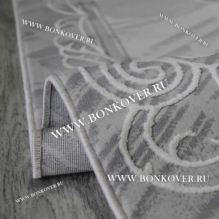 Ковер Турция Для Гостиной Дизайн 63 Серый с Бежевым