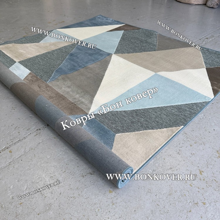 Геометрический Ковер Из Вискозы Дизайн 21617