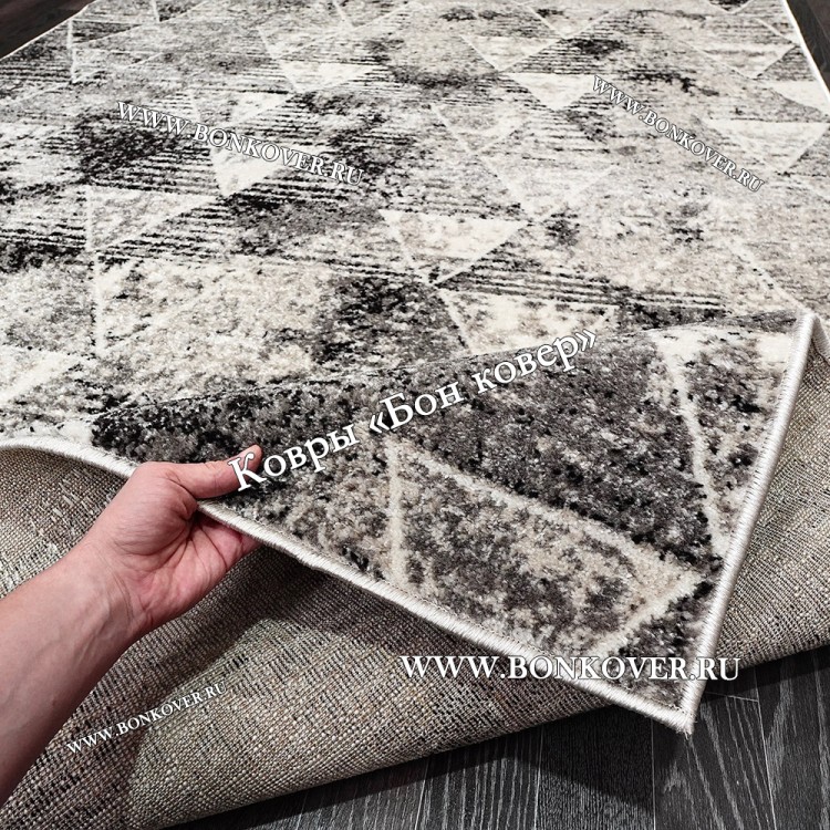 Ковер Карпет Ромбы 041 Серый Прямоугольный