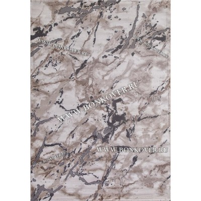 Турецкий Ковер Для Гостиной Дизайн 19 Серый с Коричневым Прямоугольный