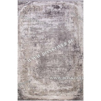 Премиальный Ковер из Артшелка Дизайн 25 Серо-Бежевый